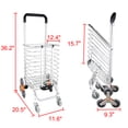 thumbnail image 2 of REGALWOVEN Folding Shopping Cart Utility Lightweight Stair Climbing Grocery Cart with Rolling Swivel Wheels, 2 of 7