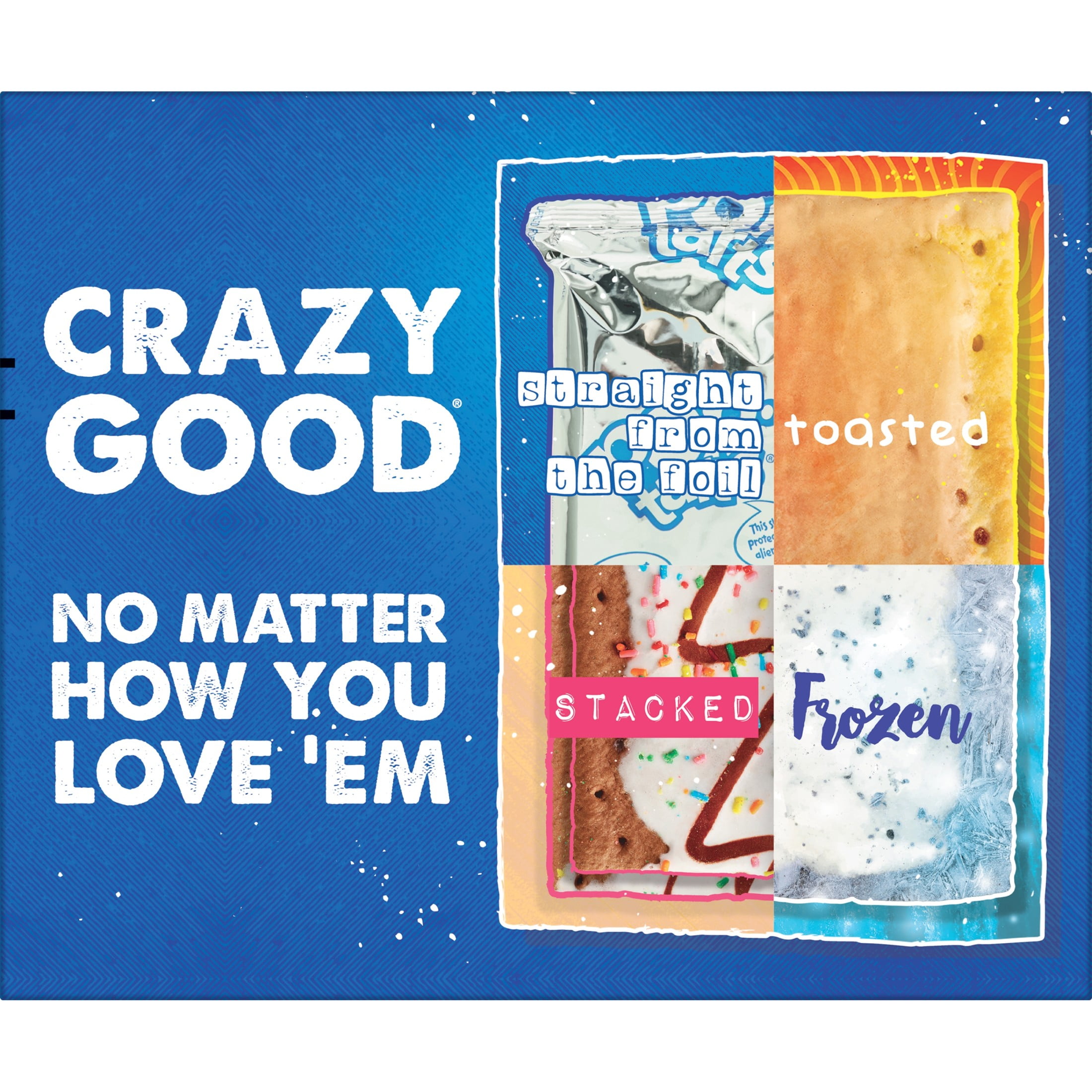 Pop-Tarts Frosted Crisp Apple Toaster Pastries, Breakfast Foods, Shelf-Stable, 27 oz (16 Count)