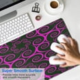 thumbnail image 4 of Pink Curly Pattern&nbsp;mouse Padswaterproofwashable&nbsp;Line Series for Office Home Work GamingmousematRubber Base Mousepad with Stitched Edges 31.5x11.8inches, 4 of 7