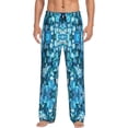 thumbnail image 5 of Mens Pajama Pants, Blue Kyanite Soft Sleep & Lounge Pants for Men, Cuteness Casual PJ Bottoms Pants with Pockets, 5 of 7