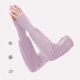 thumbnail image 2 of RXMEKW Sun Protection Sleeves for Women Quarter-Length Polyester Arm Covers for Cycling Outdoor Solid, 2 of 2