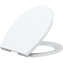 ChaoLink Elongated Toilet Seat, Slow Close, Quick Release Hinges, Non-Slip Bumpers, White, Modern Style