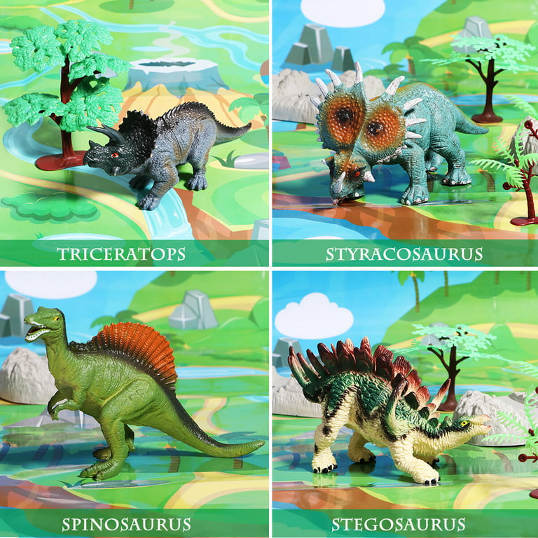 Brinquedos de dinossauro para crianças 3-5 com atividade play mat
