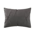 thumbnail image 2 of Sharper Image 9-Piece Grey Down Alternative Pintuck Bed in a Bag Set, Queen, 2 of 13