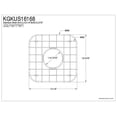 thumbnail image 2 of Grille en Acier Inoxydable Gourmetier Loft GKWUS16168 (L)12.3"X(W)12.2", 2 of 2