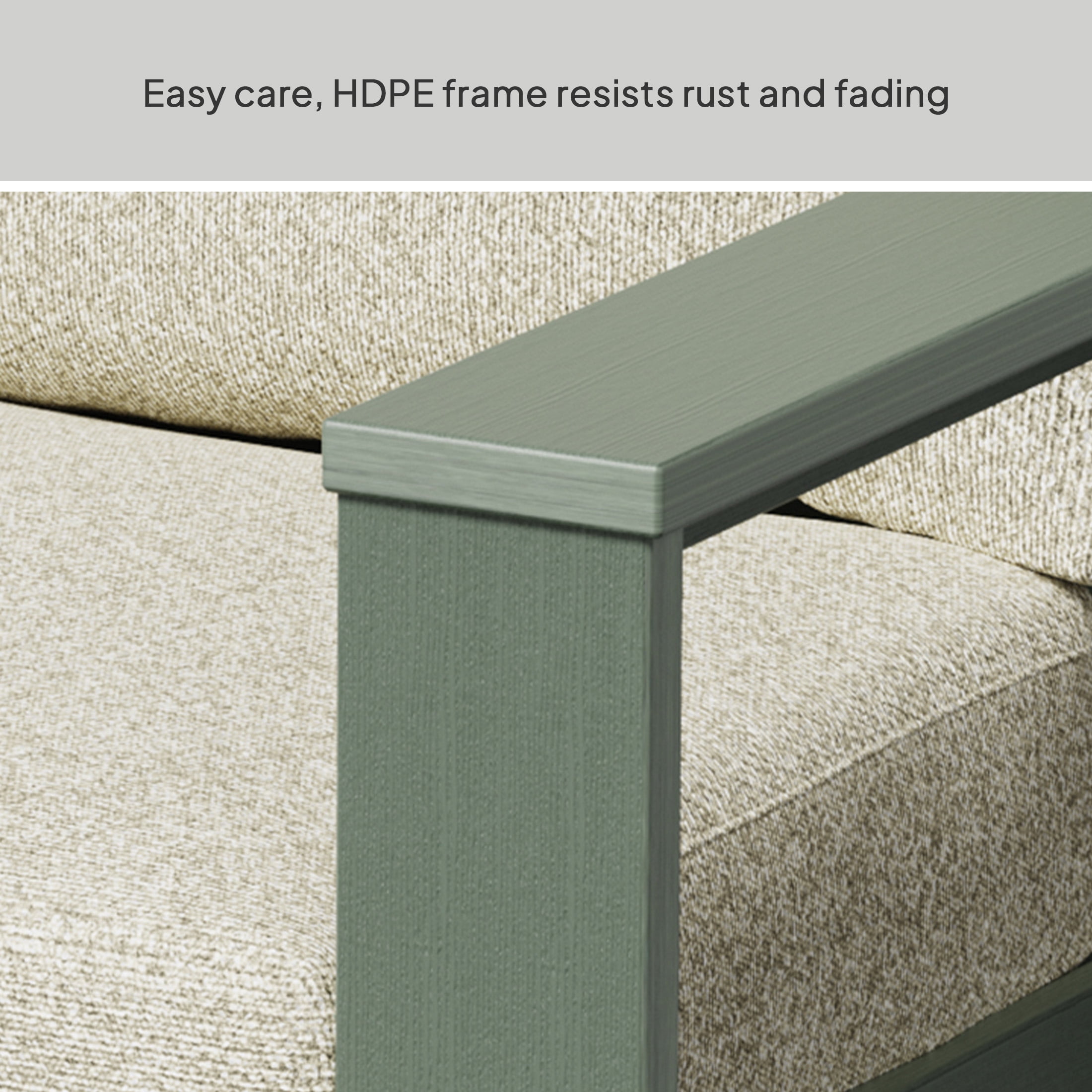 Better Homes & Gardens Ezra Outdoor HDPE Coffee Table, Green