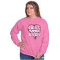 thumbnail image 3 of Best Mom Ever Cute Mother Day Present Women Crewneck Sweatshirt Brisco Brands 2X, 3 of 4
