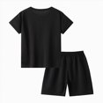 thumbnail image 2 of WXFAZCVU Outfits for Boys Graphic Short Sleeve Crewneck Shirt and Shorts Casual Summer Clothes Size 2-3 Years, 2 of 4