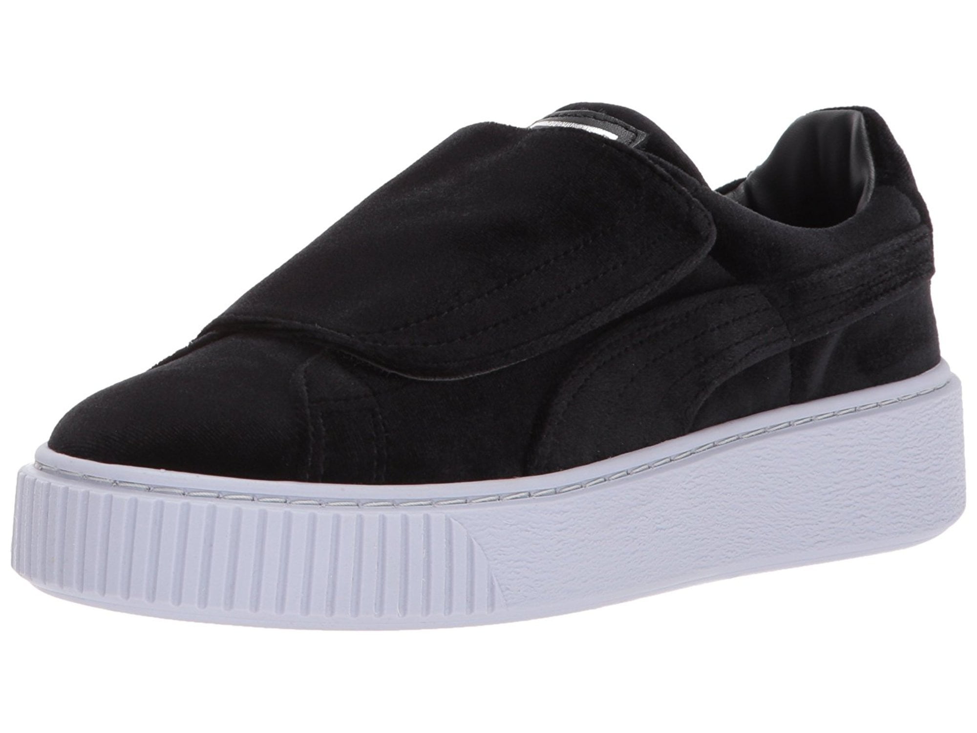 black platform puma trainers