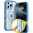 thumbnail image 1 of Étui pour iPhone 16 Pro avec Bouton de Capture de Contrôle de Caméra, [Compatible avec MagSafe], Protection Antichoc Robuste, Étui Magnétique Transparente pour iPhone 16 Pro 6.3 Pouces, Bleu Ciel, 1 of 6