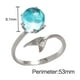thumbnail image 4 of Anillos de moda para mujer con cola de pez y cristales, 4 of 8
