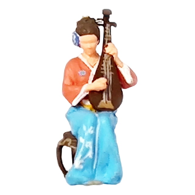 Figuras de diorama de Jugadores de Instrumentos Chinos de Resina 1/64 Macarena