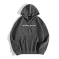thumbnail image 6 of Womens Sweatshirt Hoodies Long Sleeve Womens Pullover Hoodie Baggy Hoodies Dark Gray Crewneck Women's Fall Fashion Graphic Hoodies for Women, 6 of 7