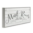thumbnail image 3 of Stupell Industries Mud Room Dirt Stops Here Typography Painting Gray Framed Art Print Wall Art, 30 x 13, 3 of 9