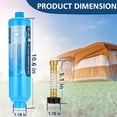 thumbnail image 3 of 2-pack Tastepure RV Water Filter,  RV Inline Water Filter with Flexible Hose Protector, KDF&GAC Reduces Bad Taste, Odors, Chlorine, and Sediment, Camping Essentials for  Drinking Water, 3 of 5