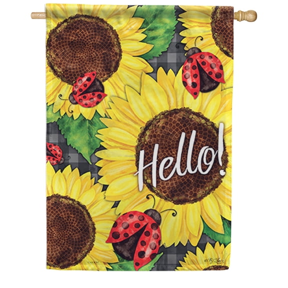 Carson House Flag - Sunflower Summer, Double Sided 28 x 40 inch