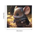 thumbnail image 3 of Honeii Cute Big-Eared Mouse print Tapestry for Bedroom, Tapestry Wall Tapestry Aesthetic, Room Decor Classroom Tapestries for Living Room Dorm Room 51" X 60", 3 of 6