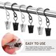 thumbnail image 2 of 50 piezas Clips para cortinas Ganchos para cortinas con clips Clips para colgar Ganchos para cortinas Clips para barras de cortinas, 2 of 7