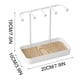 thumbnail image 2 of Soporte de joyería de escritorio blanco desmontable, caja de almacenamiento, bandeja para colgar pulseras y collares, 2 of 4