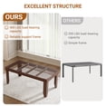 thumbnail image 5 of M optimized Farmhouse Dining Table for 6-8 People, 70.87" Long Wooden Kitchen Table with Sturdy Frame & Rustic Brown Finish - Seats 6 Rectangular Counter for Dinner, Kitchen, Dining Room, 5 of 8