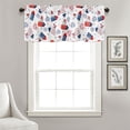 thumbnail image 3 of Bathroom Kitchen Window Curtain 54"x18" Rod Pocket Valance Curtain for Short Window, Half Tier Curtain Panels for Kitchen/Cafe/Living Room/Bedroom Windows, 3 of 3
