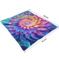 thumbnail image 4 of Colorful Tie Dye Spiral - Floral Pattern Blanket,Comfortable Soft Lamb Wool Throw Blanket,All Season,Warm Lightweight Blankets for Sofa Bed Couch Living Room Chair,50"x60", 4 of 4