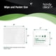 thumbnail image 3 of Toallitas limpiadoras de lentes Diamond Wipes HandyClean 200, empaquetadas individualmente, 3 of 7
