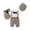 Light Gray, variant on Infant Newborn Baby Boys Jumpsuit Set 3M 6M 9M 12M 18M 24M Gentleman Short Sleeve Romper + Gilet + Hat Summer Outfit