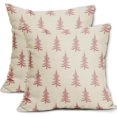 thumbnail image 1 of Aztec Boho Pillow Covers 18x18 Set of 2, Ethnic Vintage Design Boho Decorative Throw Pillows Linen Rust Retro Carpet Pattern Farmhouse Cushion Pillow Covers for Sofa Couch Outdoor Decor, 1 of 1