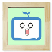 Saplings Surprised Small TV Face Original Square Picture Frame Wall Tabletop Display