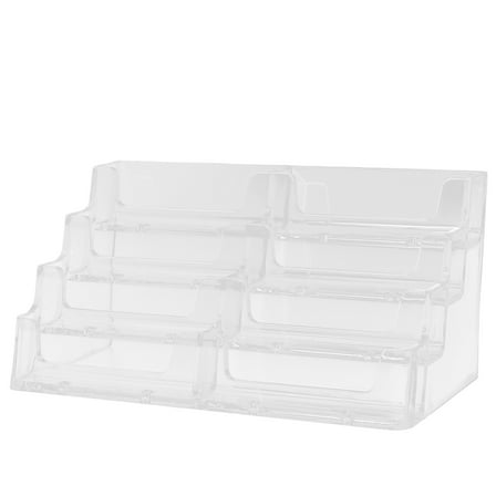 Business Card Holder Desk Display Stand Man Miss Transparent