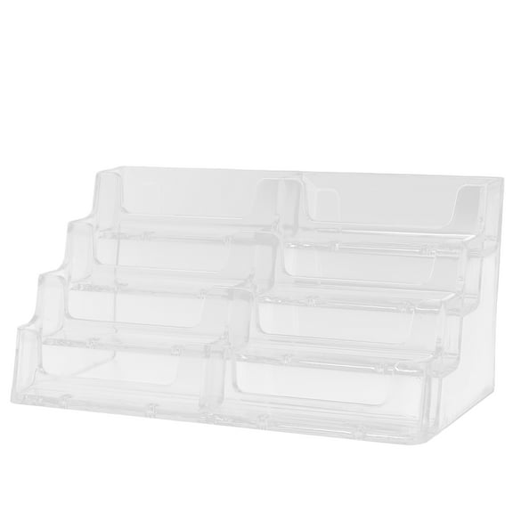 Business Card Holder Desk Display Stand Man Miss Transparent