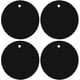 thumbnail image 1 of Juego de 4 posavasos redondos de silicona, resistentes al calor hasta 230 °C (negro) JM, 1 of 5