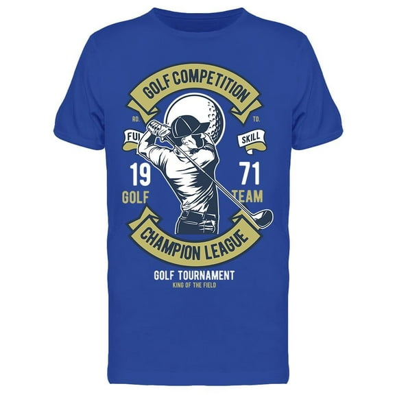 Golf Competition Poster  Design T-Shirt Men -Image by Shutterstock, Male Medium