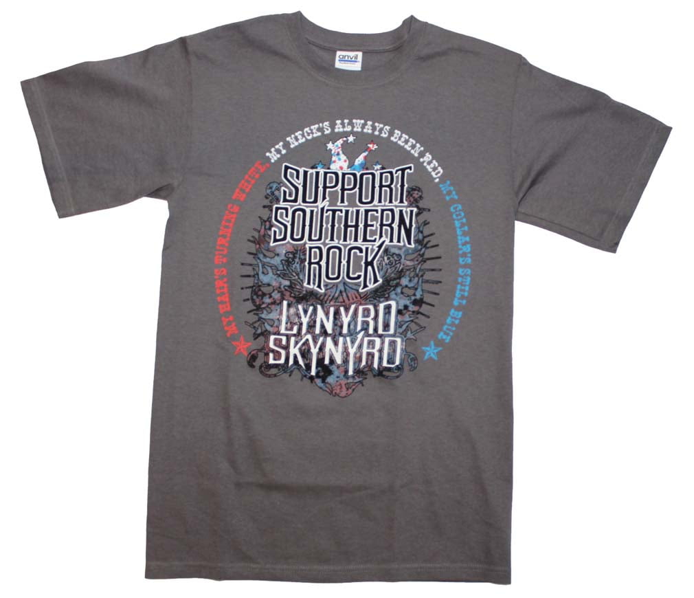 5XL T-Shirt tshirt LYNARD SKYNARD T-shirt Rock SUPPORT SOUTHER Size S 