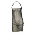 thumbnail image 3 of Vestido de diamantes brillantes con cuello cuadrado, traje de vacaciones para mujer ahuecado Kuymtek Negro Única para Mujer, 3 of 9