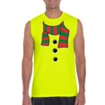 thumbnail image 1 of Mens Christmas Snowman Scarf Ultra Cotton Sleeveless T-Shirt, 1 of 5