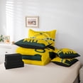 thumbnail image 5 of 7 Pcs Comforter Set Queen Size,American Football Bed in a Bag with Flat Sheet and Fitted Sheet and Adults,Sports Bedding Set with Pillowcase and Sham(Green Bay), 5 of 5