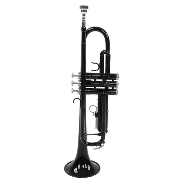 B Flat Trumpets, Durable Brass Full Tone Replacement Trumpet Set For Music Learning Purple,Black