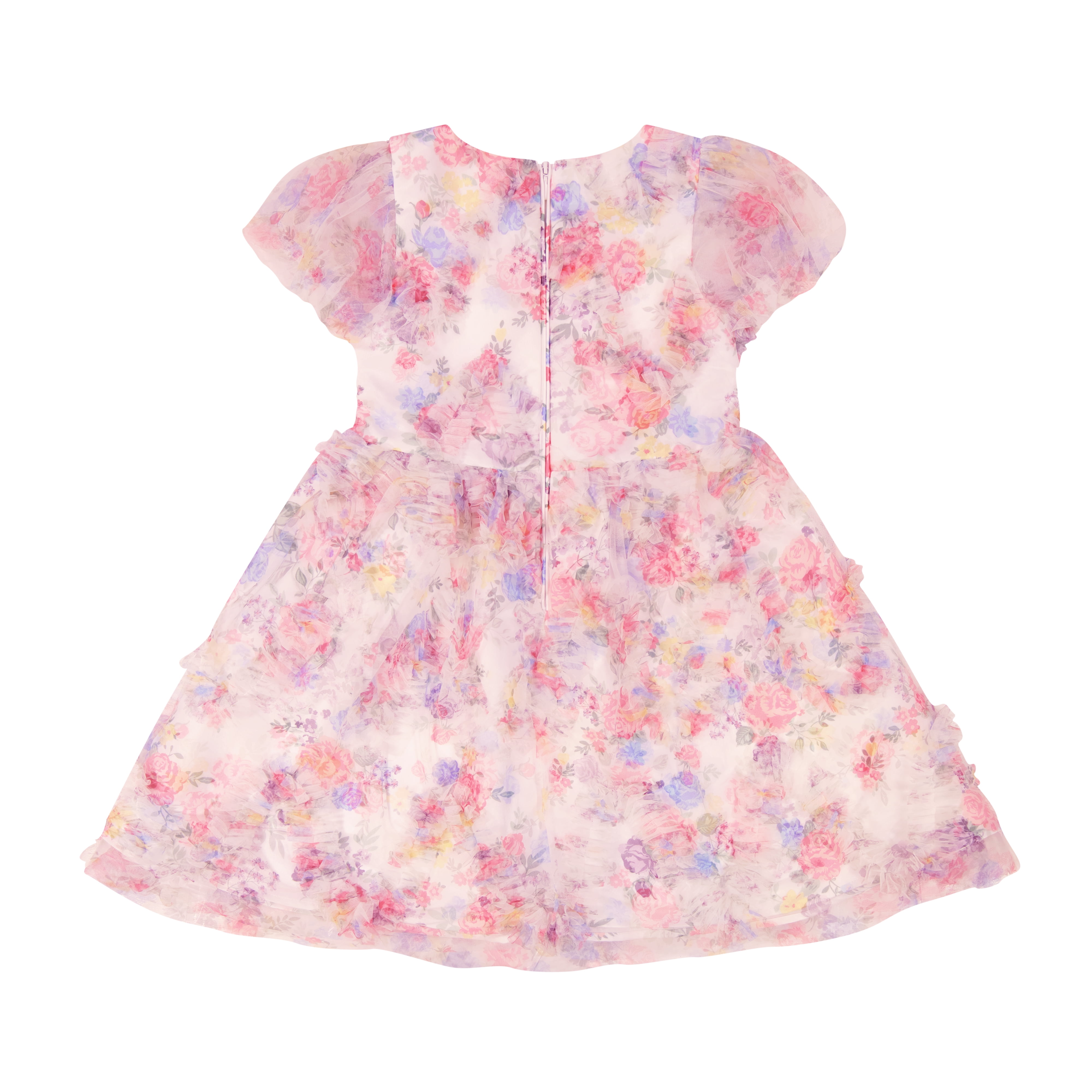 Kensie Girl Short Sleeve Allover Printed Ruffle Dress, Sizes 4-16