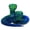 Blue Green, variant on 3D Printed Snake - Movable Articulated Snake, 3D Printed Animals for Educational Must-Have and Collectors, Home Office Executive Desk Decor