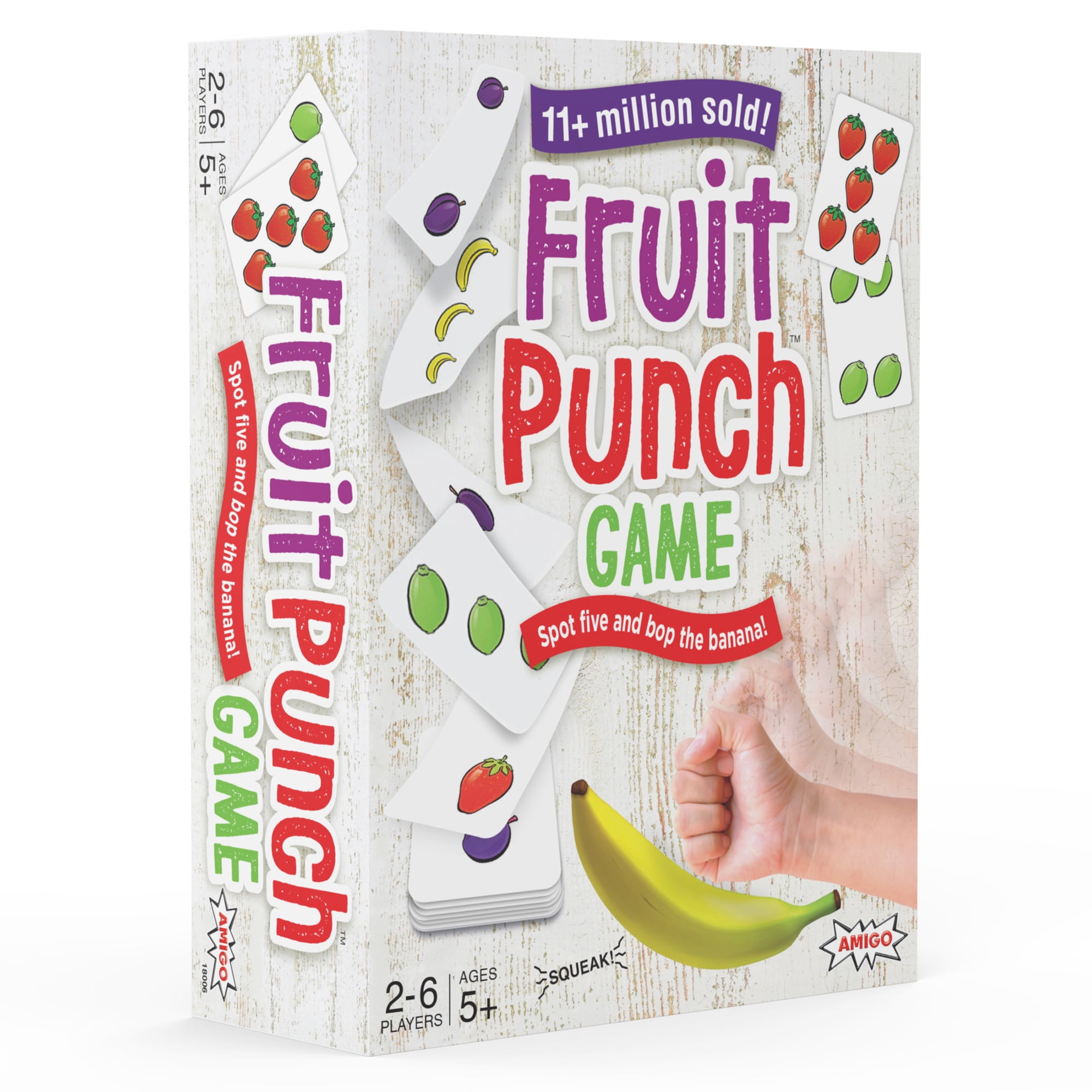Fruit Punch Kids Card Game with a Squeaky Banana