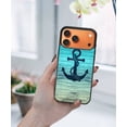 thumbnail image 5 of WIRESTER Shockproof Soft Rubber Cover Case for Apple iPhone 17 Pro Max 6.9" 2025, Blue Anchor Wood, 5 of 5