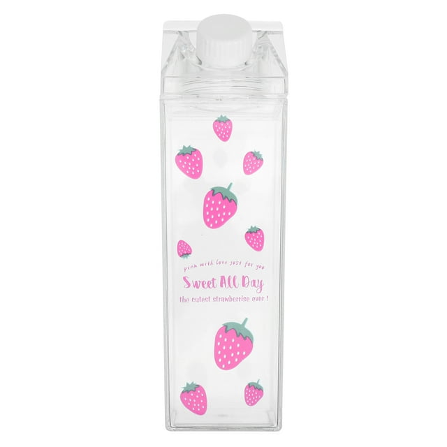 EeaseCA 500ml Printed Milk Bottle Practical Storage Container Milk Storage Bottle