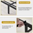 thumbnail image 3 of Base Cama Queen Size, Marco de Cama de Plataforma de Metal, No Necesita Somier, Soporte de Listones de Metal, Base de Cama con Gran Almacenamiento, 3 of 4
