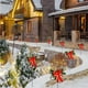 thumbnail image 1 of Estatua de reno navideño de metal | Adorno navideño para jardín | Decoración de invierno para patio | Estaca decorativa para el suelo con detalles festivos, 1 of 6