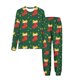 thumbnail image 2 of Conjuntos de blusas y camisas de cuello redondo y manga larga con estampado navideño para niños Camisa de manga larga con cuello redondo y cintura elástica Pantalones largos Conjunto de traje de casa, 2 of 6