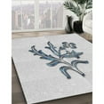 thumbnail image 3 of Ahgly Company Machine Washable Indoor Square Transitional White Smoke Area Rugs, 3' Square, 3 of 7