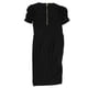 thumbnail image 2 of Vestido acampanado fruncido bar III para mujer negro mediano, 2 of 2