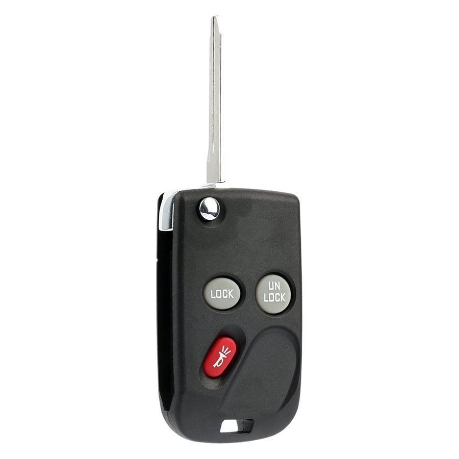 KeylessOption Keyless Entry Remote Car Key Fob and Key Replacement For 15732803 Pack of 2 